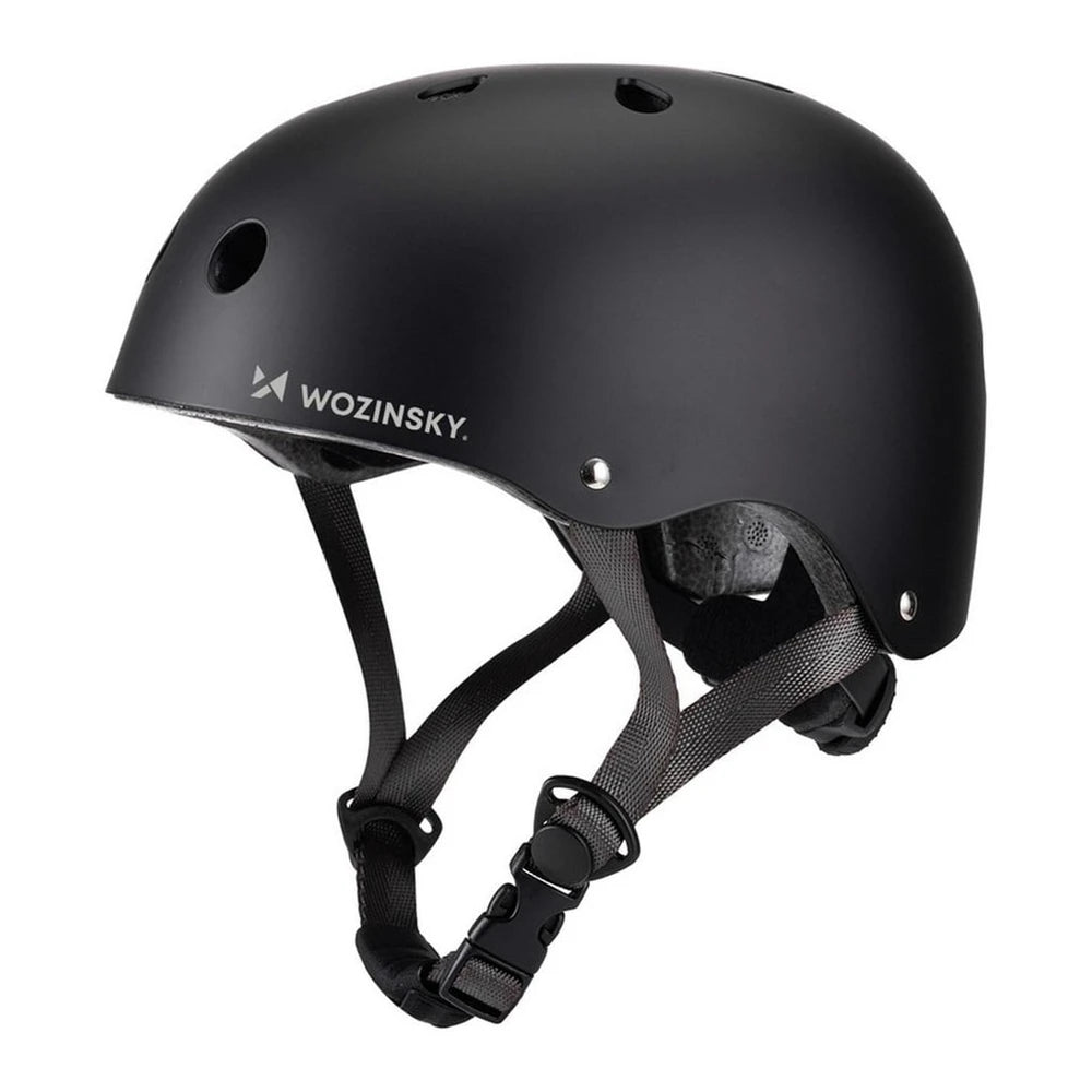 Wozinsky Fahrradhelm HT-38C, Größe S, Schwarz, Belüftet, Leicht