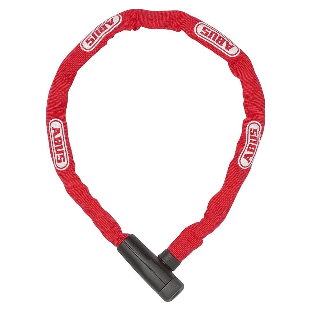 ABUS Kettenschloss 5805K/75, 5mm Vierkantkette, 75cm, rot