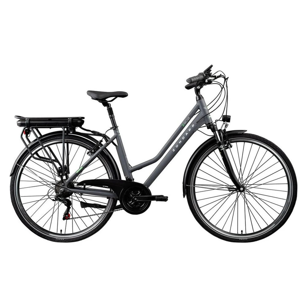 Zündapp E-Bike Trekkingrad Z802 Damen, 21 Gang, 374 Wh, Heckmotor