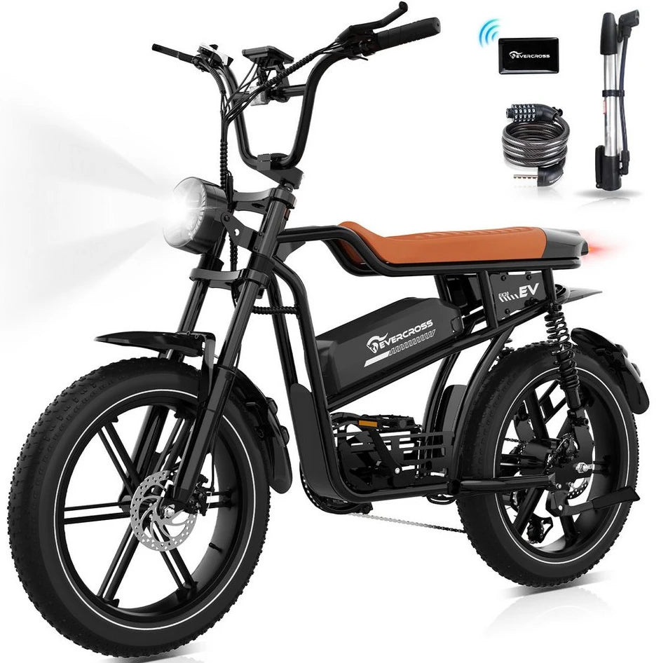 EVERCROSS TECH E-Bike 20” x 4,0, 48V 15,6AH, NFC, 7 Gang Shimano