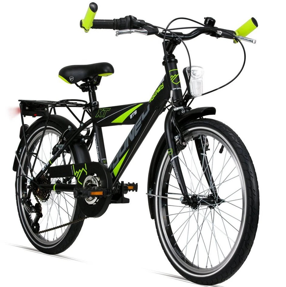 Bergsteiger Kinderfahrrad Sydney 20/24 Zoll, 6-9 Jahre, StVZO, 6-Gang Shimano
