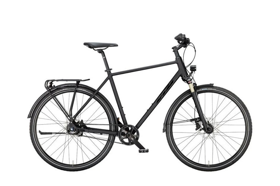 KTM Cityrad Maranello 11 Light Belt Herren schwarz 2025, 11-Gang Shimano