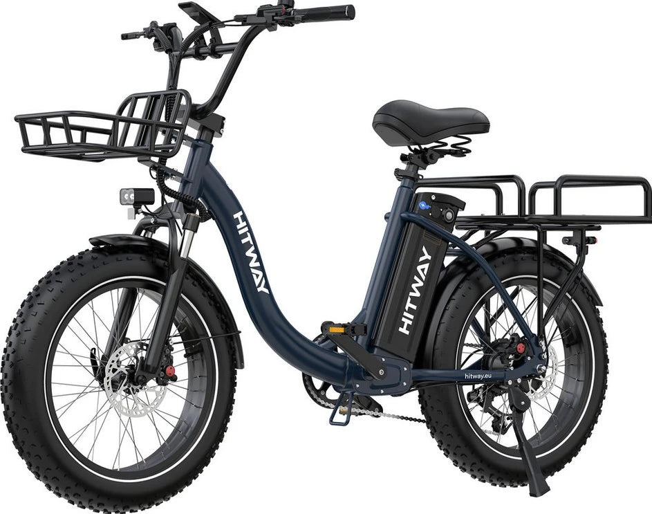 HITWAY E-Bike Cityrad 20" 48V27Ah Akku, 160 km Reichweite, 7 Gang Shimano