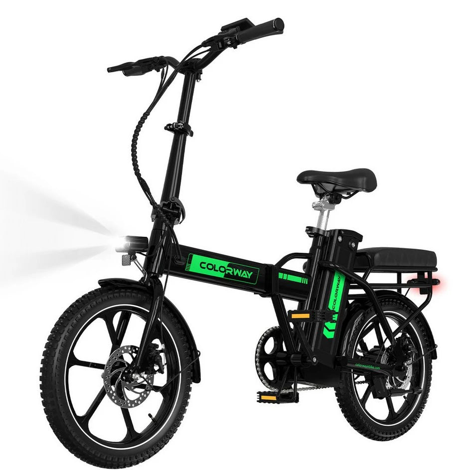 COLORWAY E-Bike Cityrad 16 Zoll, 36V 12Ah, 25 km/h, 250W, Faltbar