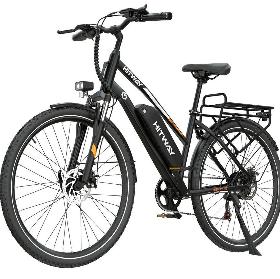 HITWAY E-Bike Cityrad 28 Zoll, 13Ah Akku, 7-Gang Shimano, 250W Heckmotor