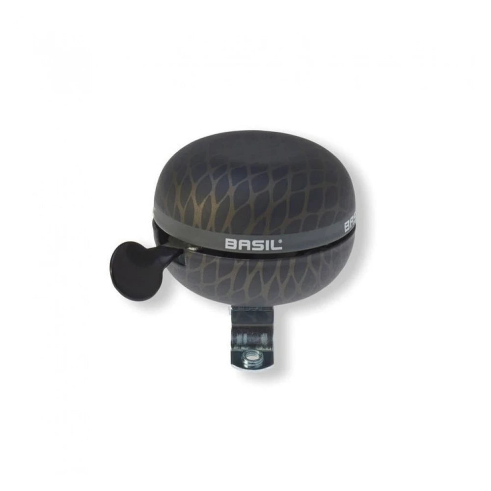 Basil Ding-Dong Fahrradklingel Noir, Ø60mm, schwarz metallic