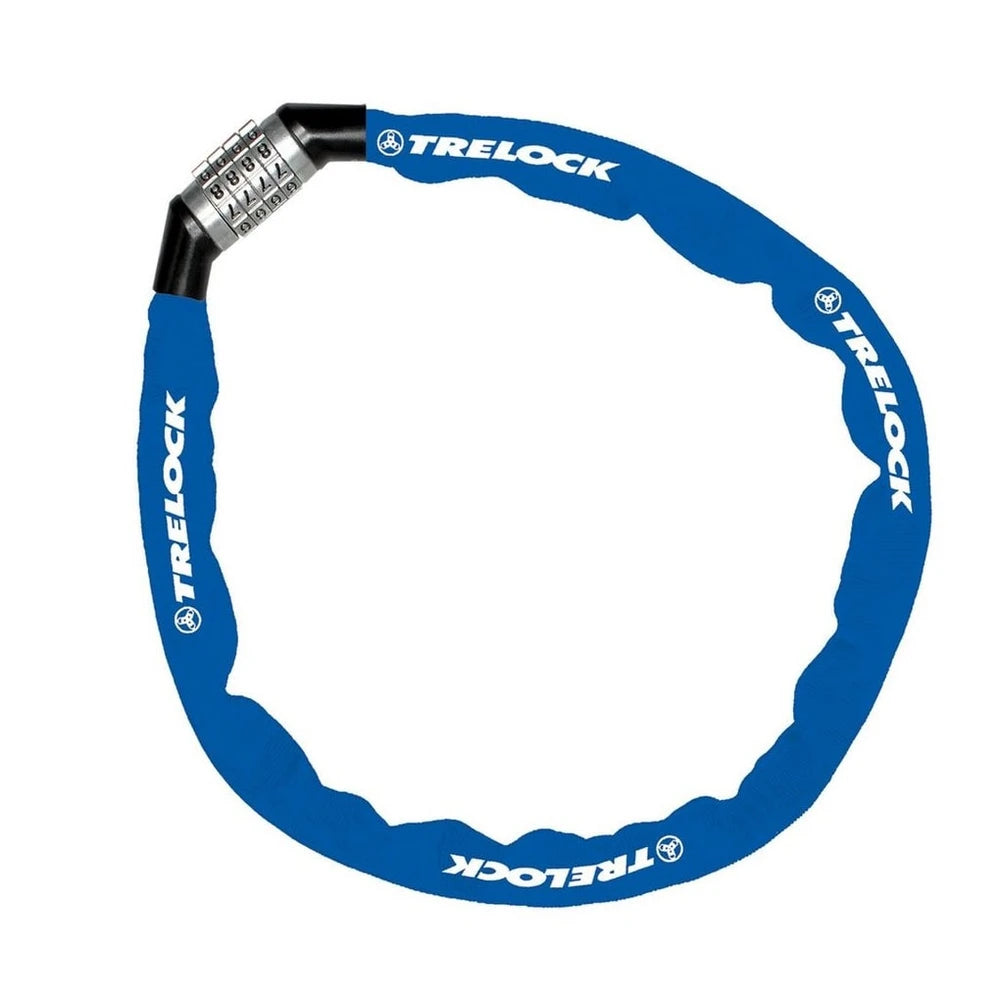 Trelock Kettenschloss BC 115, 110 cm, 4 mm, blau