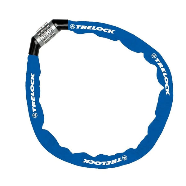 Trelock Kettenschloss BC 115, 110 cm, 4 mm, blau