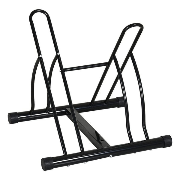 HOMCOM Fahrradständer, Metall, 60x54x57 cm, schwarz