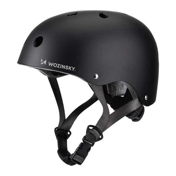 Wozinsky Fahrradhelm HT-38C, Größe S, Schwarz, Belüftet, Leicht