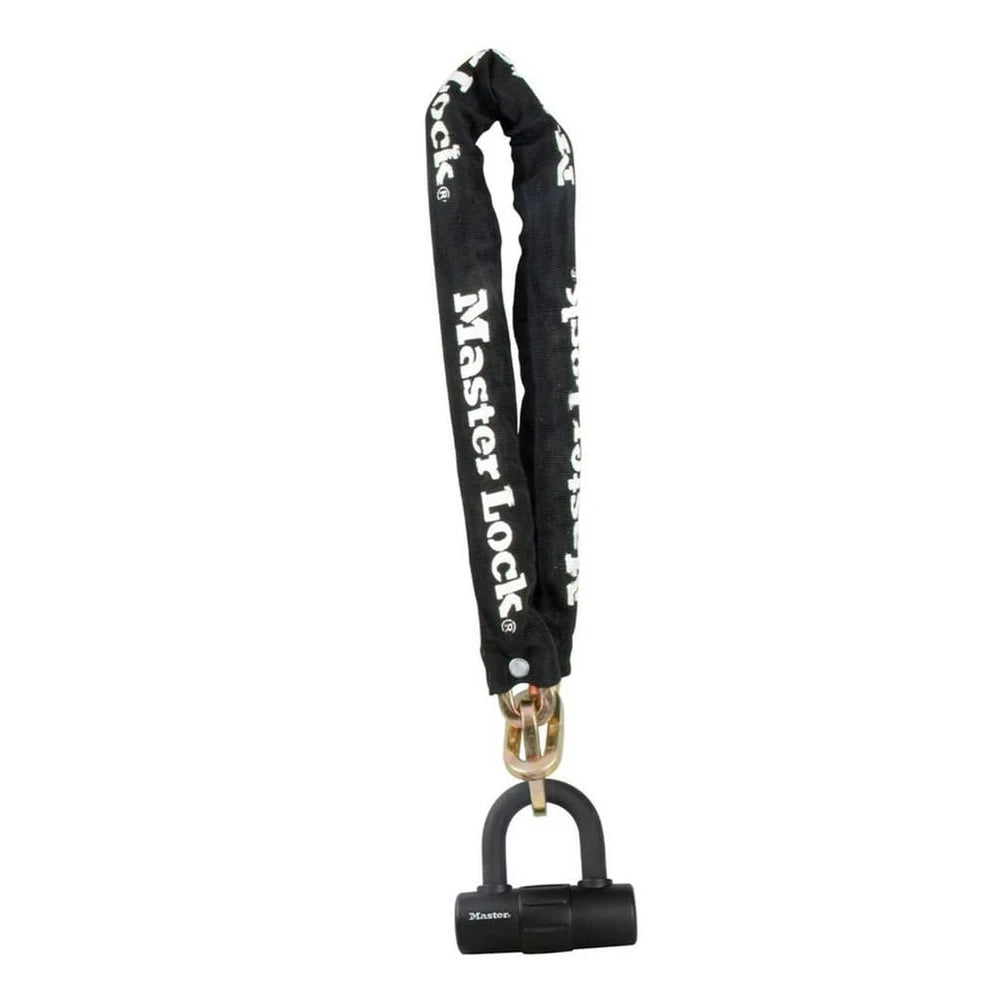 Master Lock Zahlenkabelschloss, Stahlkette 10mm, Mini-Bügelschloss