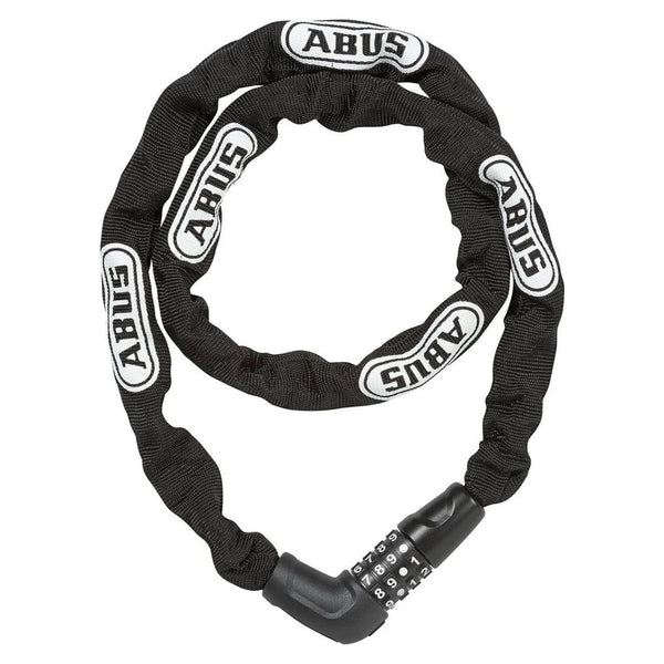 ABUS Kettenschloss 5805C/110, Zahlenkombination, 56cm, schwarz/weiß