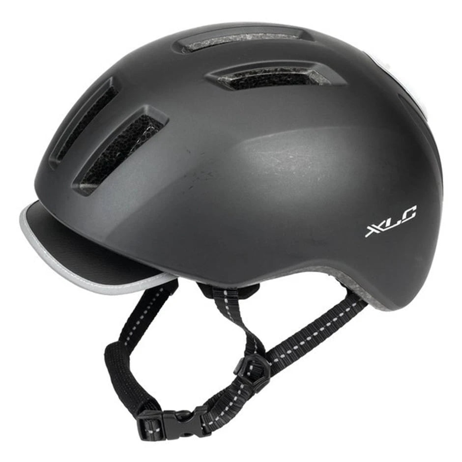 XLC Fahrradhelm BH-C24 mit LED Licht und reflektierenden Elementen
