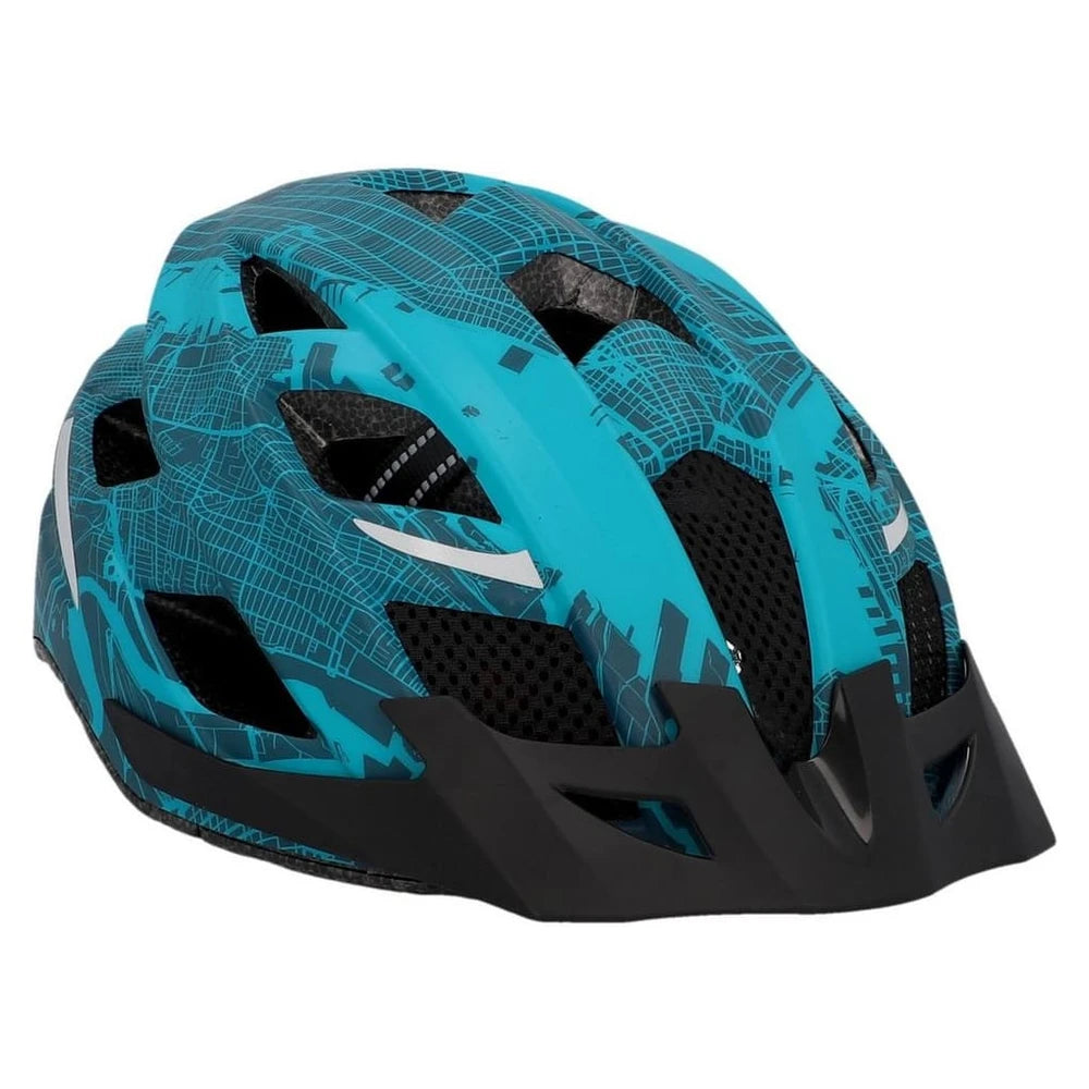 FISCHER Fahrrad helm Urban Plus NY, S/M, Polycarbonat-Schale, Rücklicht