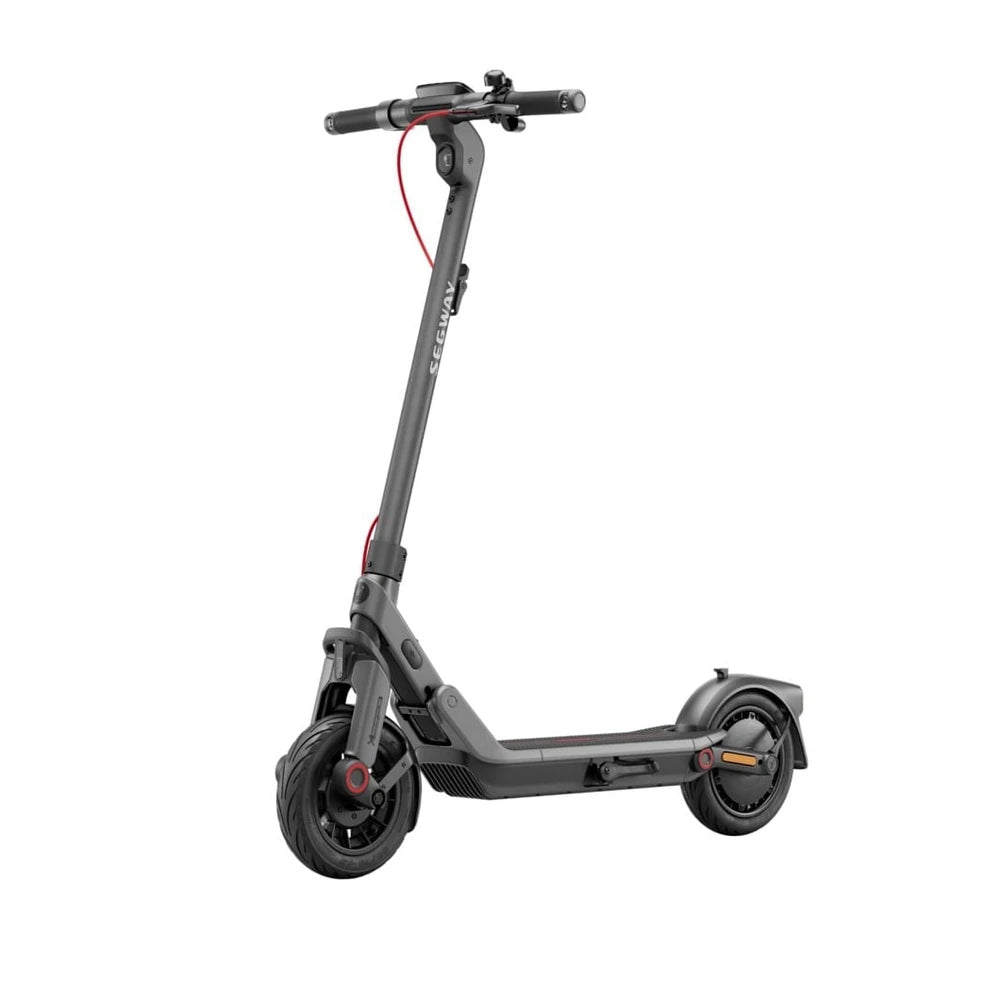 SEGWAY Ninebot E3 D E-Scooter, 10 Zoll, Schwarz/Silber/Rot, 20 km/h