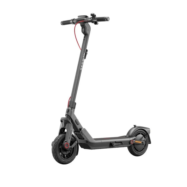 SEGWAY Ninebot E3 D E-Scooter, 10 Zoll, Schwarz/Silber/Rot, 20 km/h