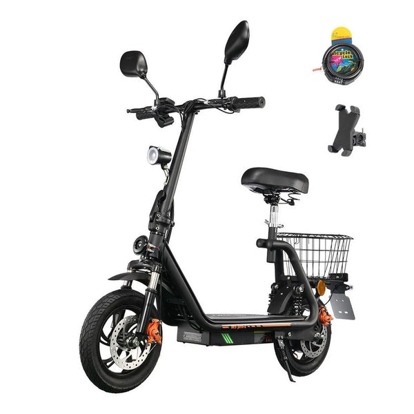 TWOFISH M5 PRO-E EEC Kick-Scooter, 12 Zoll, 500W Motor, Schwarz