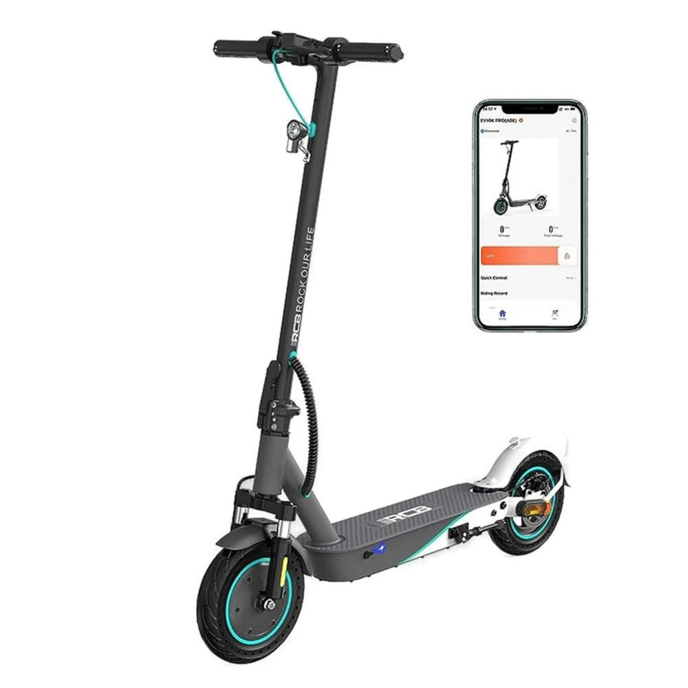 RCB EV10K Pro E-Roller, 10 Zoll, Schwarz, 400W Motor, 10.4Ah Akku