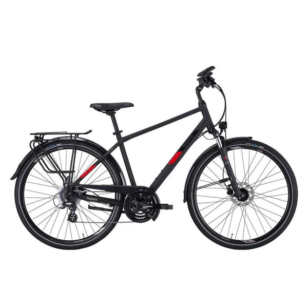 Pegasus Solero SL Disc 24 Herren Trekkingrad, 24 Gang, Schwarz, 2024