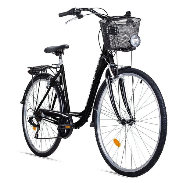 Bergsteiger Cityrad Florenz 28 Zoll Damenfahrrad, 7 Gang Shimano, V-Bremsen