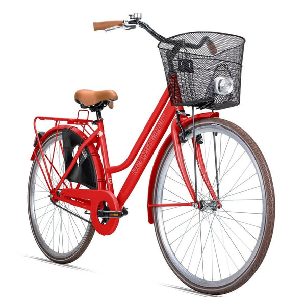 Bergsteiger Cityrad Amsterdam, 26/28 Zoll, Damenfahrrad, Stahlrahmen, 1 Gang