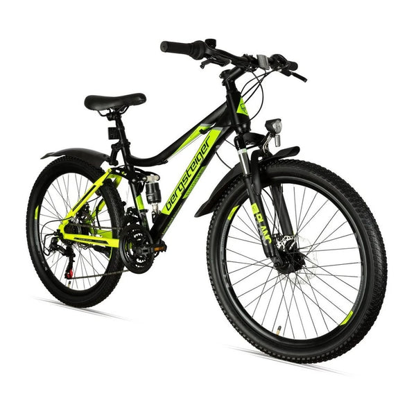 Bergsteiger Kinderfahrrad Broome 24 Zoll, Mountainbike, 21 Gang, Scheibenbremsen