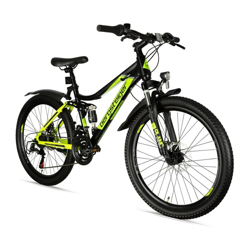 Bergsteiger Kinderfahrrad Broome 24 Zoll, Mountainbike, 21 Gang, Scheibenbremsen
