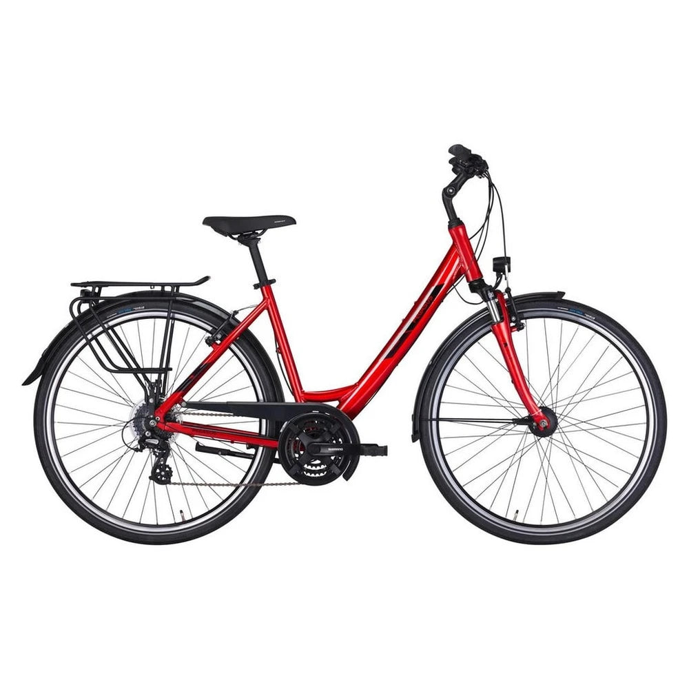 Pegasus Solero SL 24 Damen Trekkingrad, rot, 24-Gang Shimano Altus, 2026