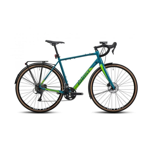 GHOST Road Rage EQ AL, blau-grün/lime-grün glossy, Größe XL