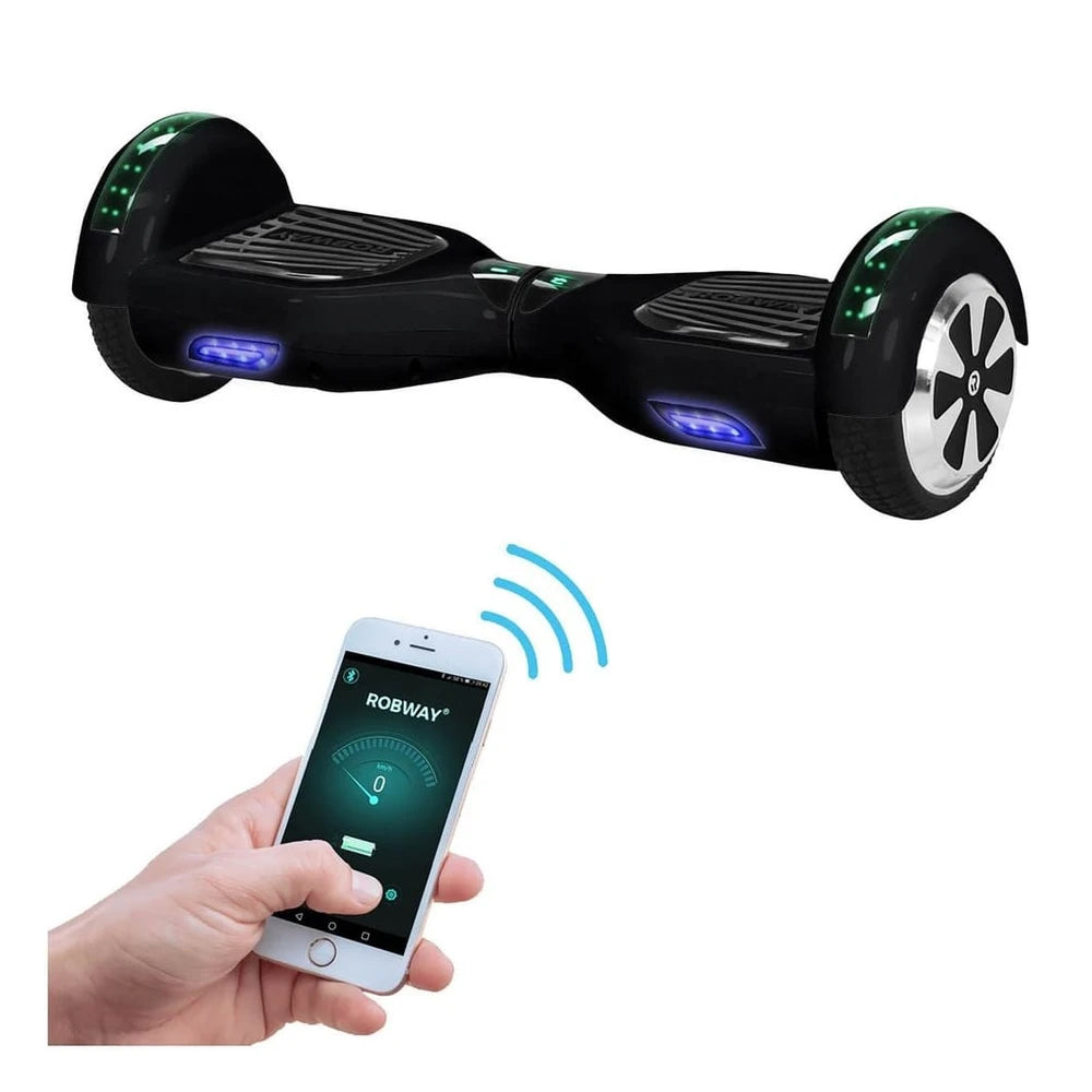 ROBWAY W1 Balance Board, 6,5 Zoll, Schwarz, Bluetooth, 700W