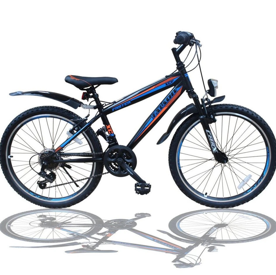 Talson Mountainbike 24 Zoll, 21 Gang Shimano, StVZO Beleuchtung, Gabelfederung