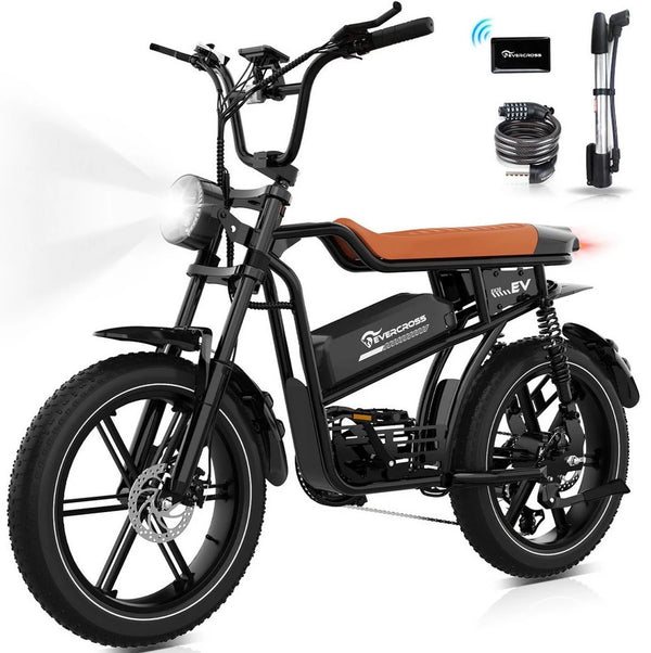 EVERCROSS TECH E-Bike 20” x 4,0, 48V 15,6AH, NFC, 7 Gang Shimano