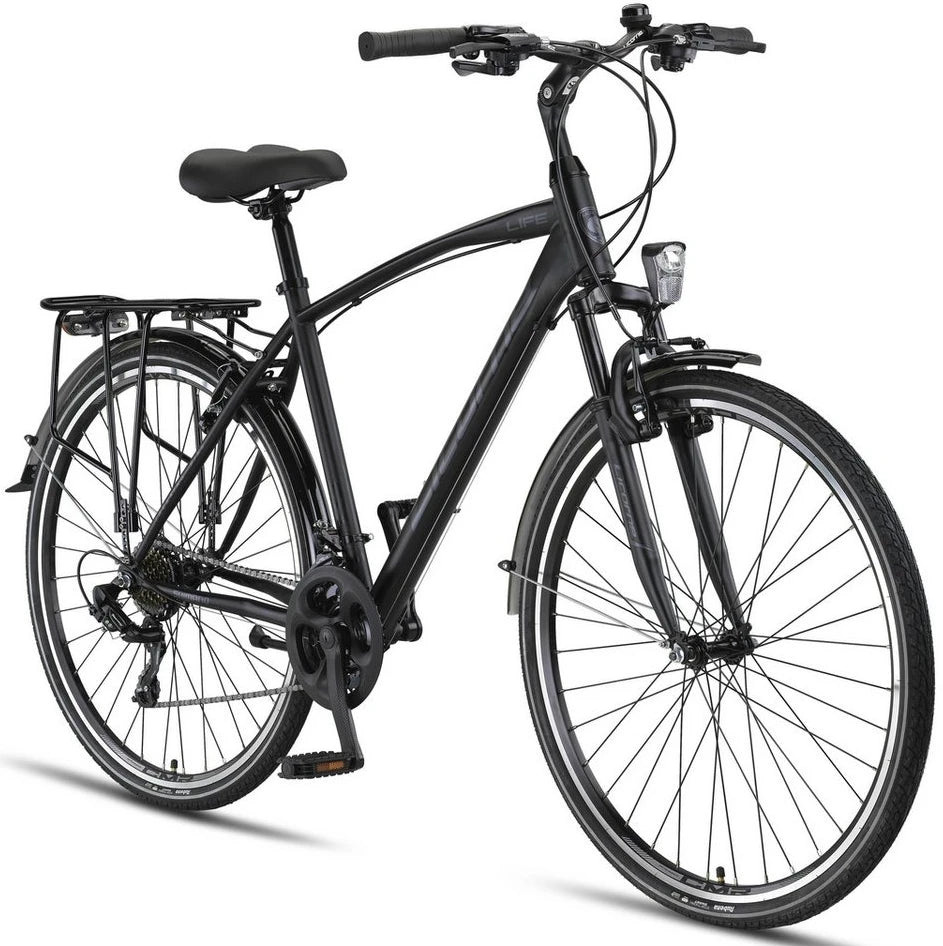 Licorne Bike Trekkingrad Life M-V-ATB, 28 Zoll, 21 Gang, Gabelfederung