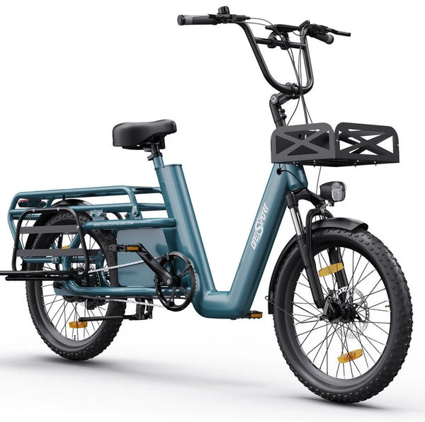 Onesport E-Bike Cityrad OT01 Cargo, 250W, 48V, 20x2.6 Geländereifen