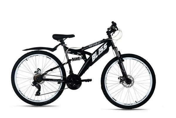 WYLD Mountainbike Fully 26'' Bliss, schwarz-weiß, 21 Gänge, RH 47 cm