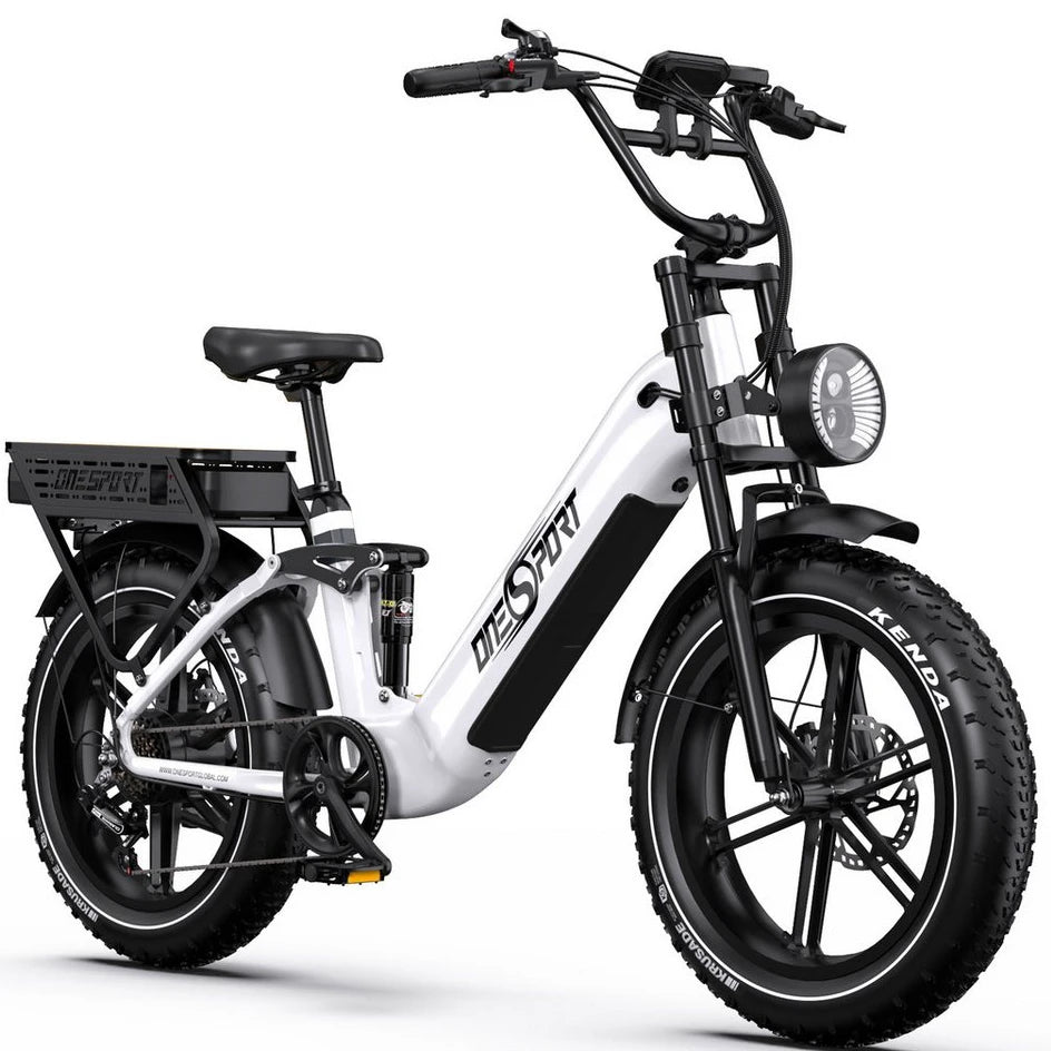 Onesport E-Bike Cityrad 1728Wh, 20x4.0 Zoll, 36Ah, 48V, 7-Gang Shimano