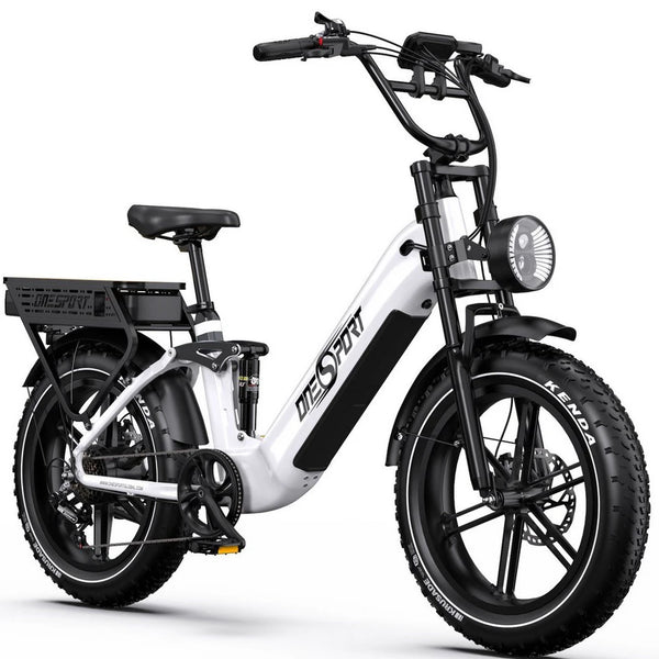 Onesport E-Bike Cityrad 1728Wh, 20x4.0 Zoll, 36Ah, 48V, 7-Gang Shimano