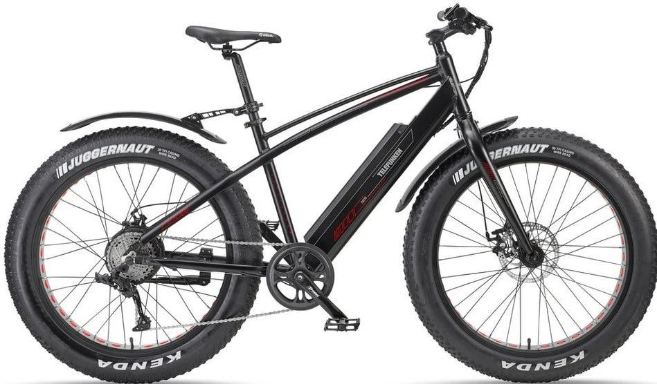 Telefunken E-Bike Mountainbike FM350, 8 Gang, Heckmotor, 576 Wh, 26 Zoll Breitreifen