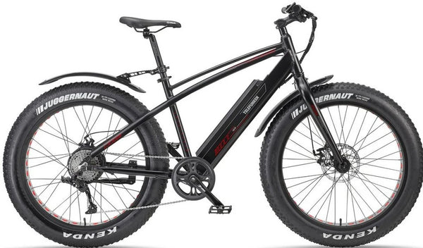 Telefunken E-Bike Mountainbike FM350, 8 Gang, Heckmotor, 576 Wh, 26 Zoll Breitreifen