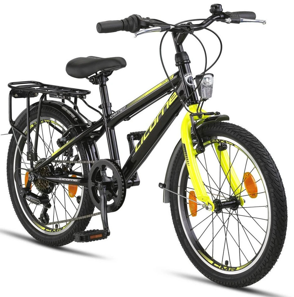 Licorne Bike Mountainbike Carter, 6 Gang, StVZO-konform, vormontiert