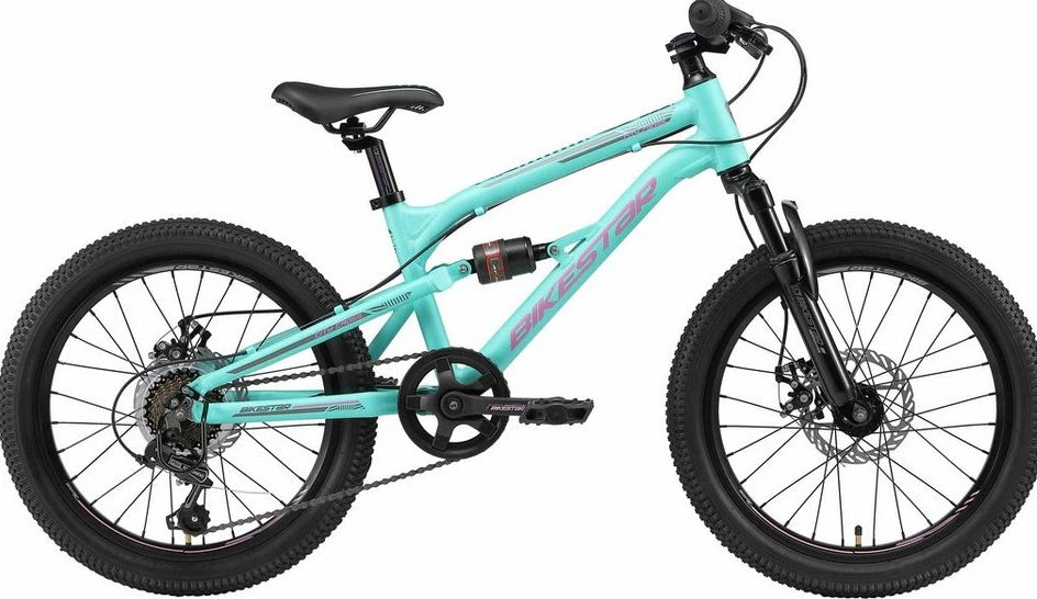 Bikestar Jugendfahrrad, 7 Gang Shimano RD-TY21, 20 Zoll, Aluminiumrahmen