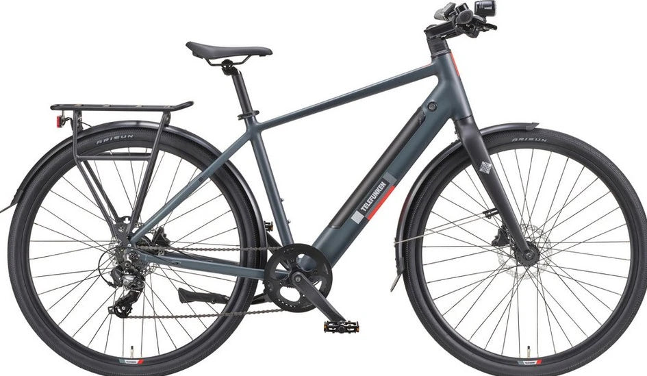 Telefunken E-Bike Cityrad UH210 Herren, 7 Gang Shimano, 417,6 Wh, 28 Zoll