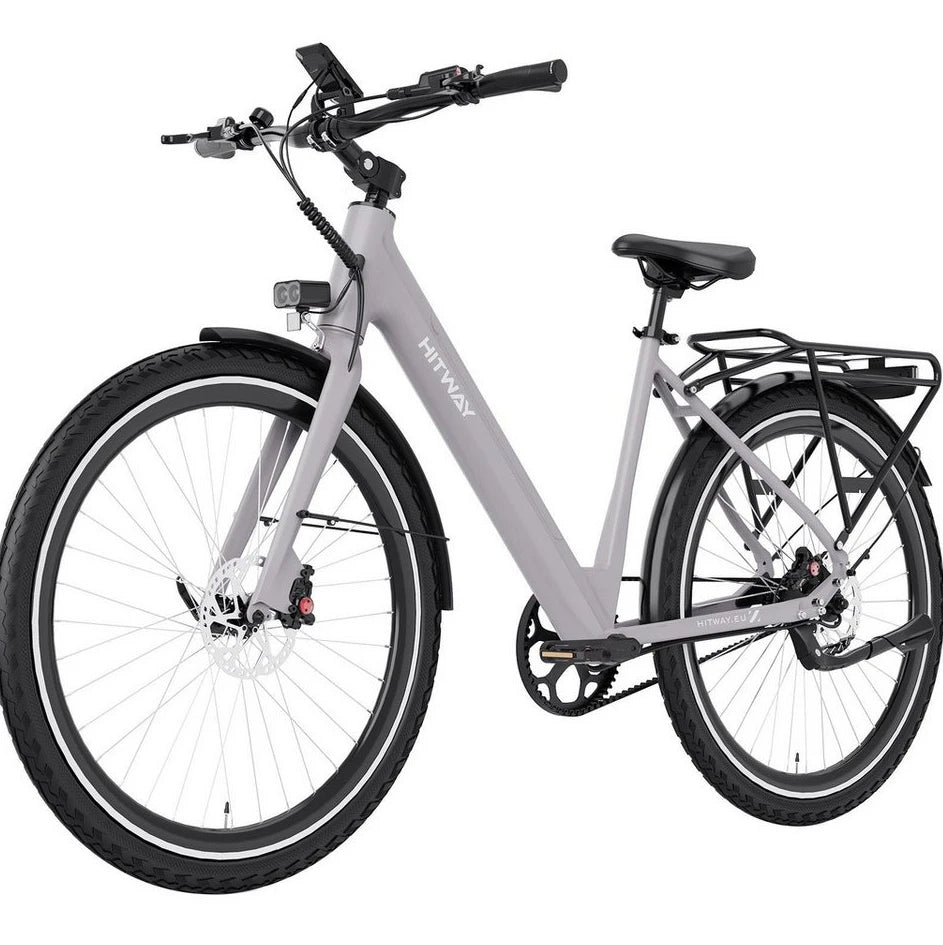 HITWAY E-Bike Cityrad 700C, 374,4 Wh, Kettenschaltung, GPS, Heckmotor
