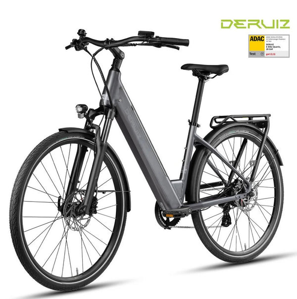 DERUIZ E-Bike Cityrad 28 Zoll, 160km, Bluetooth & APP, 8 Gang Shimano, 644 Wh