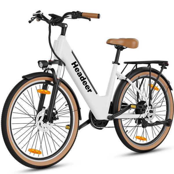 Vankel E-Bike Cityrad 26 Zoll, 250W, 648Wh, Shimano 7-Gang, Tiefeinsteiger