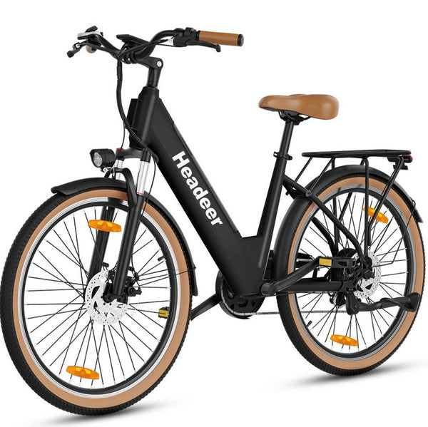 Vankel E-Bike Cityrad 26 Zoll, 250W, 648Wh, Shimano 7-Gang, Tiefeinsteiger