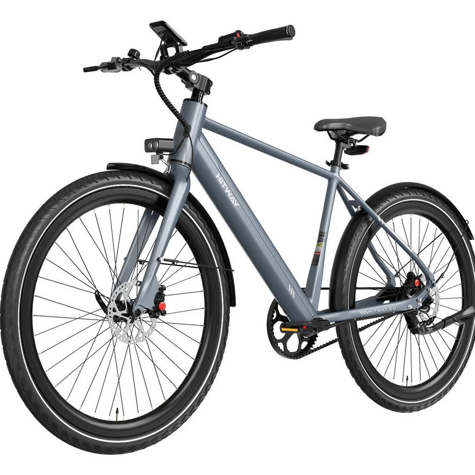 HITWAY E-Bike Cityrad 700C, 36V 10.4Ah Akku, 80 km Reichweite, 1 Gang, Heckmotor