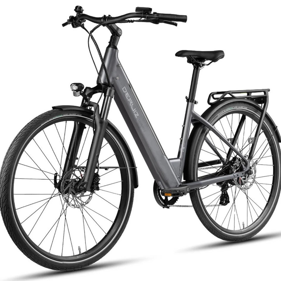 DERUIZ E-Bike Cityrad 28 Zoll, 8 Gang, 644 Wh, 161 km Reichweite, Quartz 2026