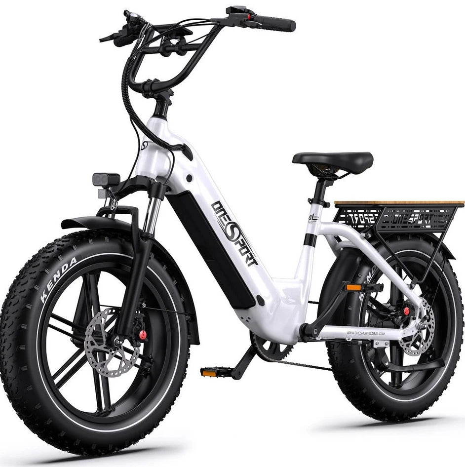 Onesport E-Bike Cityrad 20x4.0 Zoll, 18AH, 48V, 864Wh, 7-Gang Shimano
