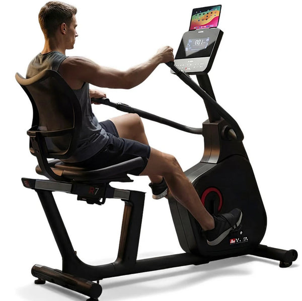 AsVIVA Liege-Ergometer R7 Pro, LED-Display, Bluetooth, Fitness-App kompatibel